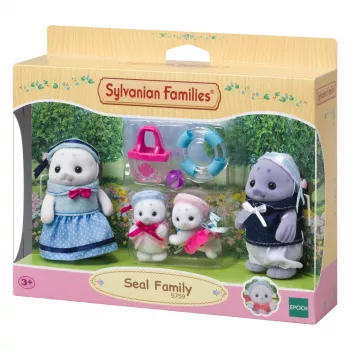 Sylvanian Families robbenfamilie figurenset - Glenn, Amanda & baby Nicola met accessoires