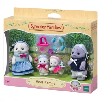 Sylvanian Families robbenfamilie figurenset - Glenn, Amanda & baby Nicola met accessoires