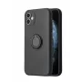 iLike Apple iPhone 13 Pro Max siliconen ring hoesje zwart