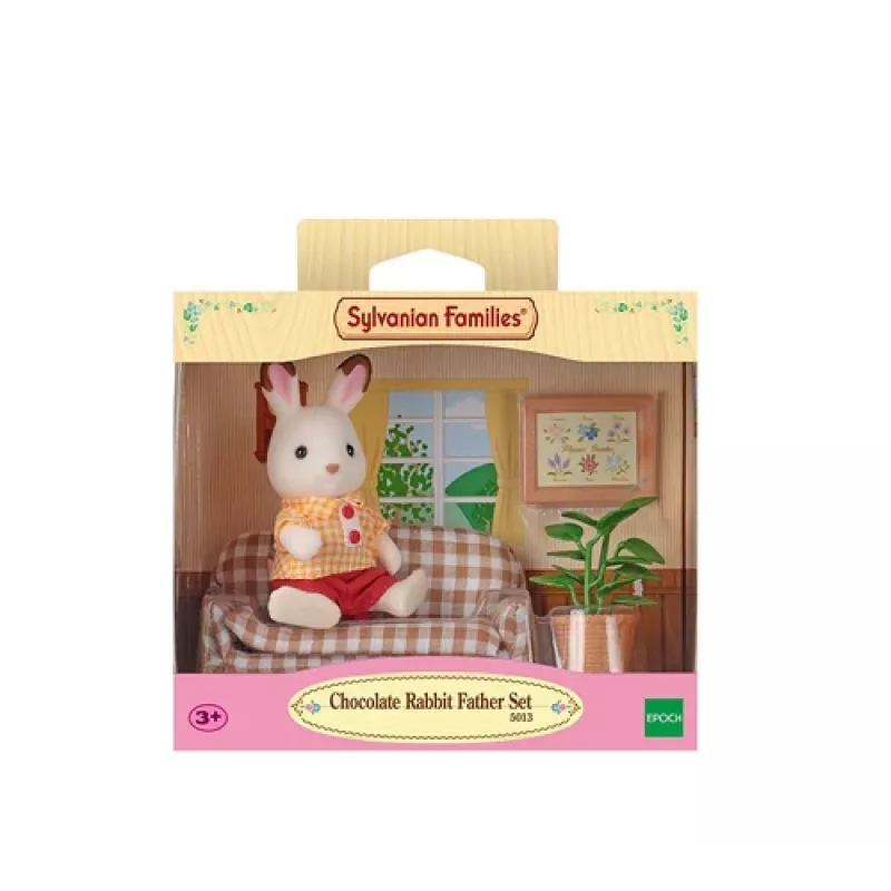 Sylvanian Families chocoladekonijn vader woonkamer-set