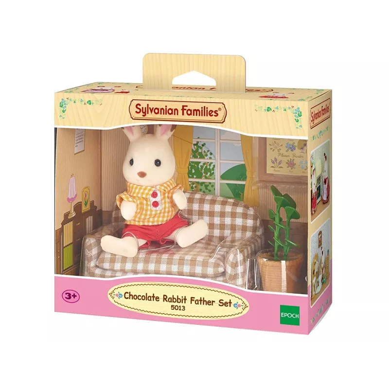 Sylvanian Families chocoladekonijn vader woonkamer-set