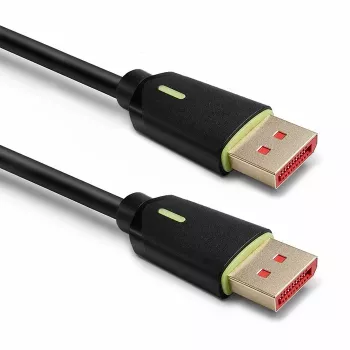 QOLTEC DisplayPort-kabel M/M v2.1 80G 1,5m zwart