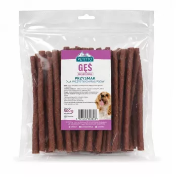 PETITTO zachte ganzenstrips hondensnacks 500 g