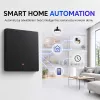 Qoltec 52722 Smart Wi-Fi lichtschakelaar, 1-kanaals, touchpaneel, timer, Tuya/Smart Life, zwart