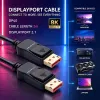 QOLTEC DisplayPort-kabel M/M v2.1 40G 2m