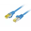 LANBERG Cat.6A S/FTP LSZH koper-patchkabel 20m blauw Fluke Passed