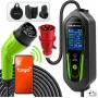 Qoltec Type 2 EV-lader met instelbare stroom, 7 kW, 230 V, CEE 32 A, Wi-Fi, Tuya Smart Life, LCD, 5 m kabel