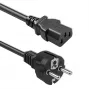 QOLTEC 54627 Schuko naar IEC C13 netkabel 3m 3x1mm² zwart