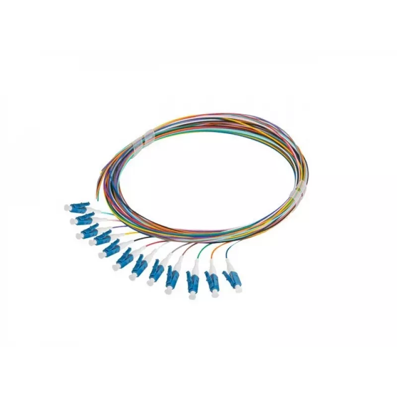 LANBERG Pigtail SM LC/UPC Semi-Tight 9/125 G657A1 12x2m multicolor