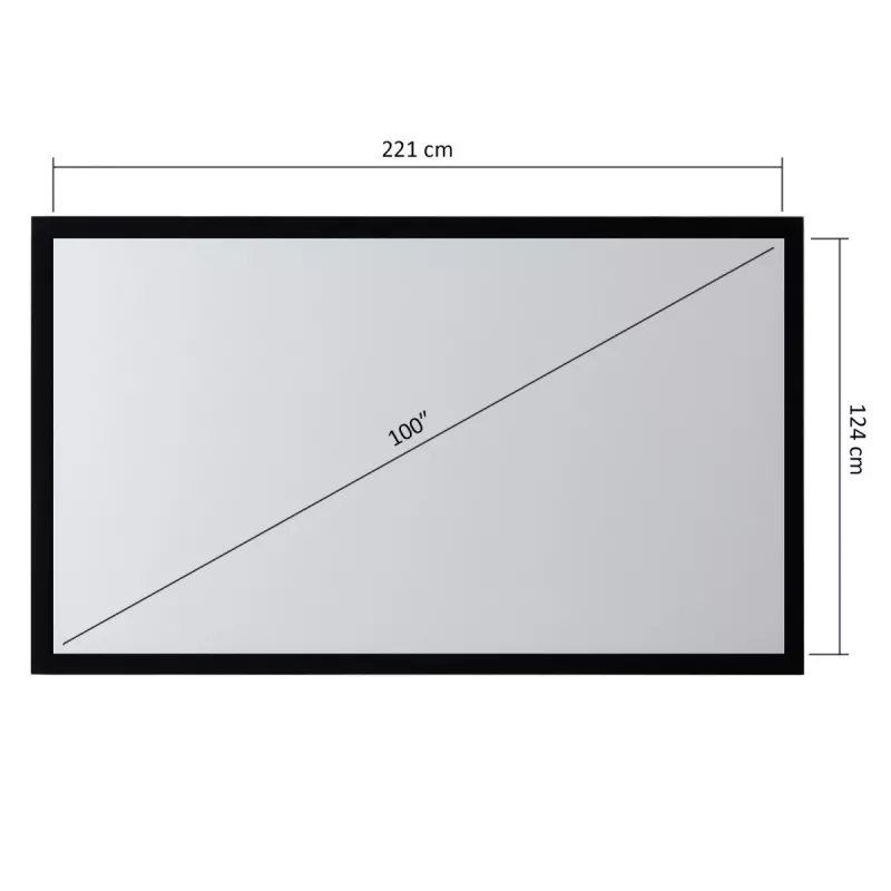 MACLEAN kaderprojectiescherm 100 16:9 MC-921