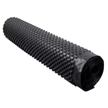 HDPE noppenfolie voor verticale funderingsisolatie 1,5 m x 20 m (30 m²) - zwart