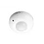 MACLEAN MCE19 plafond PIR-bewegingsmelder – 360°-detectie, 1200 W gloeilampbelasting / 300 W LED-belasting, instelbare tijd en lux, wit