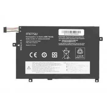 MITSU accu 01AV411 voor Lenovo ThinkPad E470 E475 3650 mAh (40 Wh) 10,95 V