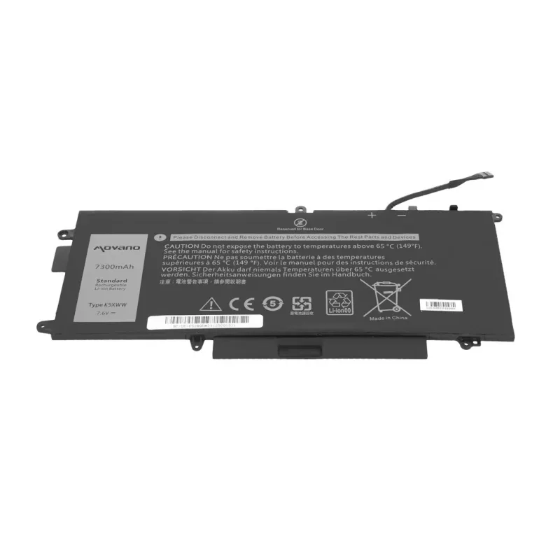 MOVANO accu K5XWW voor Dell Latitude 5289 7390 2-in-1 - 7300 mAh (55 Wh)