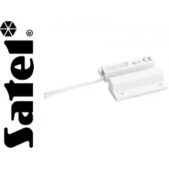 SATEL K-1 opbouw magneetcontact, wit, NC, 20 mm luchtspleet, 1 m kabel