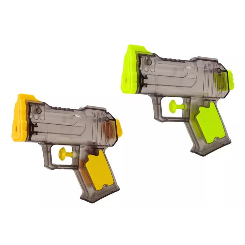 LEAN TOYS Klein waterpistool transparant geel oranje