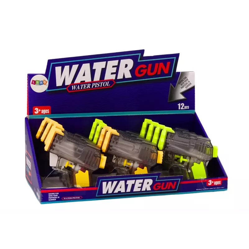 LEAN TOYS Klein waterpistool transparant geel oranje