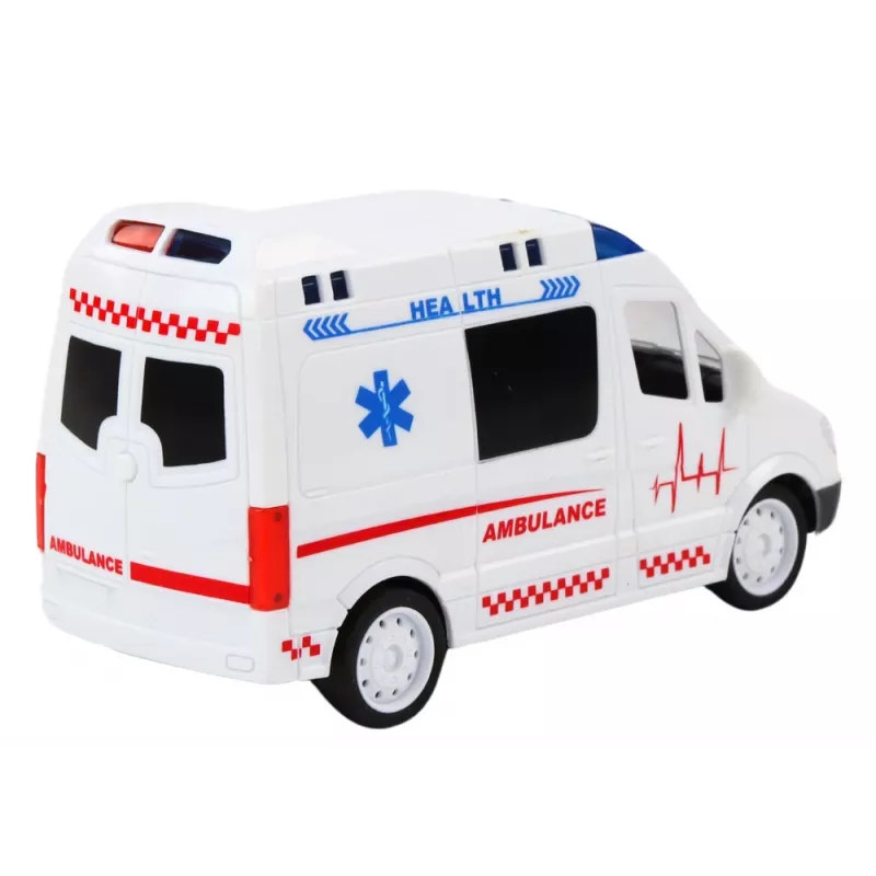 LEAN TOYS 1:16 RC-ambulance met licht en geluid - wit