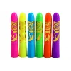 LEAN TOYS Gezichtsbeschilderingsset neon fluorescerende stiften 6 stuks