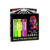 LEAN TOYS Gezichtsbeschilderingsset neon fluorescerende stiften 6 stuks