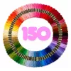 LEAN Borduurgarenset 150 strengen mercerized katoengarens met opbergbox