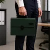 LEAN Ordner-organizer voor documenten, 13 vakken, groen, A4, houder