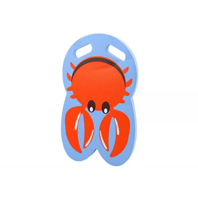 LEAN TOYS Crab Blue zwemplank van schuim voor kinderen - EVA kickboard, drijfhulp, EN71