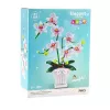 LEAN TOYS orchidee bouwstenen orchidee in pot roze en wit 718 delen