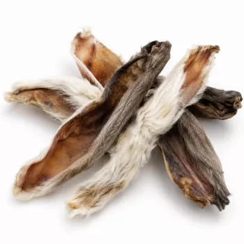 PETITTO konijnenoren met haar hondensnacks, 500 g