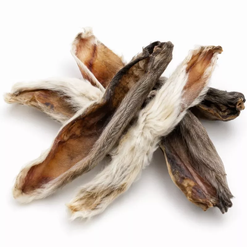 PETITTO konijnenoren met haar hondensnacks, 500 g
