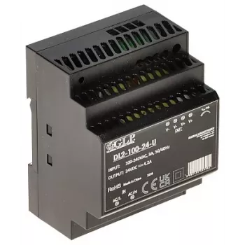 GLP schakelnetvoeding DL2-100-24-U – 100W 24V DIN-rail industriële voeding