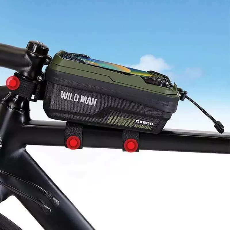 WILDMAN GX200 fietsframetas behuizing zwart fietshouder