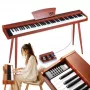 V-TONE BL-130 digitale piano console bruin 88 toetsen graded hammer action