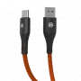 HAMMER USB-A naar USB-C kabel 1,2 m zwart 480Mbps laden & data