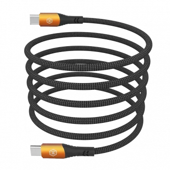 HAMMER USB-C naar USB-C kabel 1,2 m 60 W PD snelladen & datasync zwart