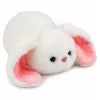 LEAN TOYS pluche haas met lange oren, wit, 16 cm