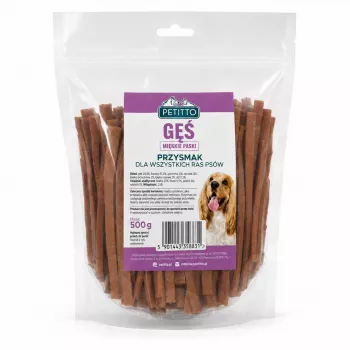 PETITTO zachte ganzenstrepen hondensnacks 500g