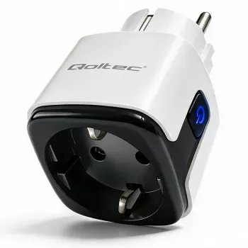 QOLTEC smart WiFi-stopcontact 16A met energiebewaking en timer