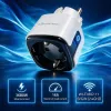 QOLTEC smart WiFi-stopcontact 16A met energiebewaking en timer