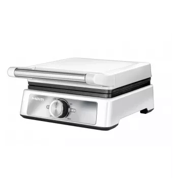 MPM MGO-41 wafelijzer 1600W wit – Belgisch wafelijzer met antiaanbakplaten