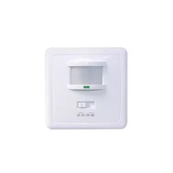 MACLEAN MCE18 PIR-bewegingsmelder met geluidsdetectie, wandmontage, 160°, 1200W, wit