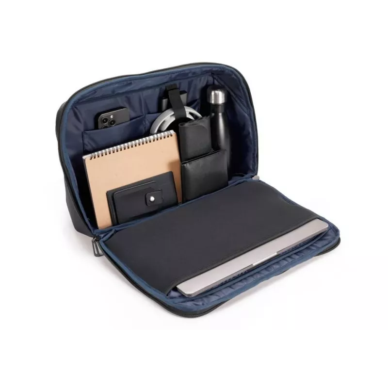 MODECOM Split 15 laptoptas 15,6 inch zwart polyester aktetas met verstelbare schouderband