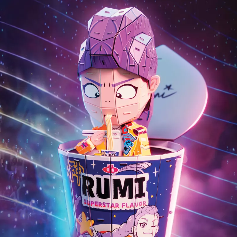 Spin Master 4D Build K-Pop Demon Hunters Rumi Ramen Cup 3D-puzzel