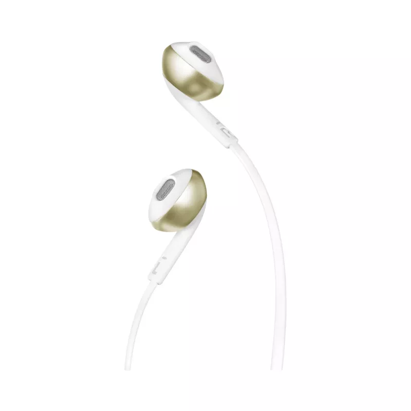 JBL T205 champagne-goud in-ear-koptelefoon met microfoon