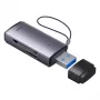 Baseus USB 3.0 2-in-1 SD- en microSD-kaartlezer – grijs