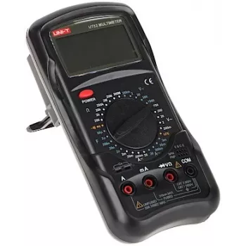 UNI-T UT-52 digitale aardingsweerstandstester, 2000Ω, 200V AC, 3½-cijferig LCD, 2/3-draads, achtergrondverlichting, data hold, automatische uitschakeling