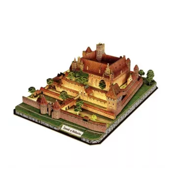 CubicFun 3D-puzzel kasteel Malbork met LED-verlichting - 200 stukjes