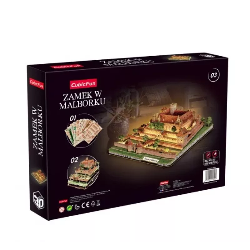 CubicFun 3D-puzzel Kasteel Malbork met LED