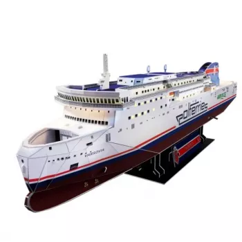 CubicFun 3D-puzzel - MS Prom Varsovia scheepsmodel, 150 stukjes, 44 cm gemonteerde lengte, gemiddelde moeilijkheidsgraad, vanaf 8 jaar