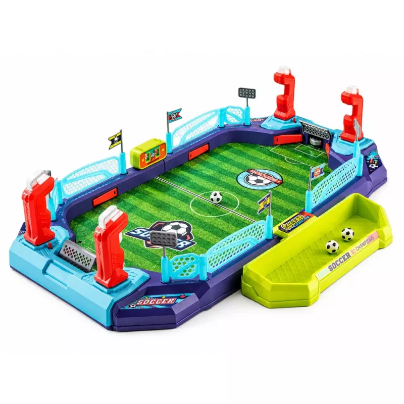 LEAN TOYS 2-in-1 tafelvoetbal- en airhockeyspel voor 2 spelers
